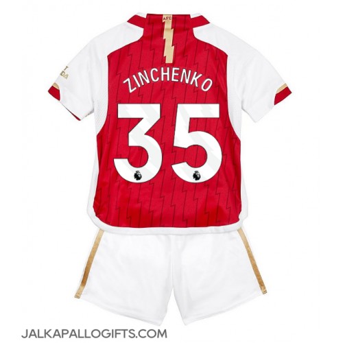 Arsenal Oleksandr Zinchenko #35 Koti Peliasu Lasten 2023-24 Lyhythihainen (+ Lyhyet housut)